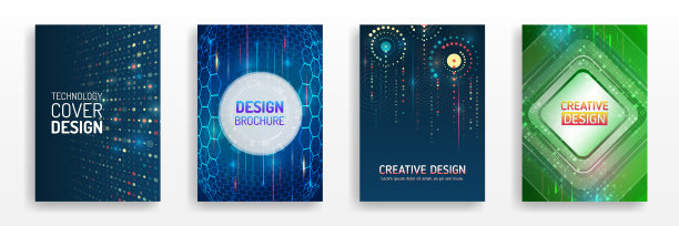 摘要数字证书，用于展示医学和科学的高科技布局。现代海报适用于商业网络研讨会。当代科技封面设计。宣传册数字模板图片下载