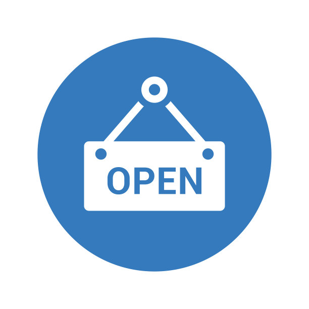 购物打开图标。图片下载