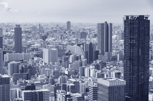 日本大阪的天际线图片下载