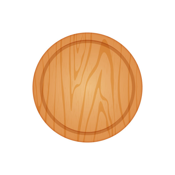 木制厨房砧板。切割用器具和圆形工具图片下载