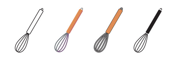 Wisk图标平面设计粗轮廓图片下载