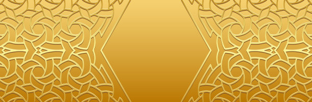 横幅、封面设计。浮雕3D波西米亚图案，手工制作。几何背景，金色纹理，文字空间。部落色彩，东方，亚洲，印度，墨西哥，阿兹特克民族的遗产。图片下载