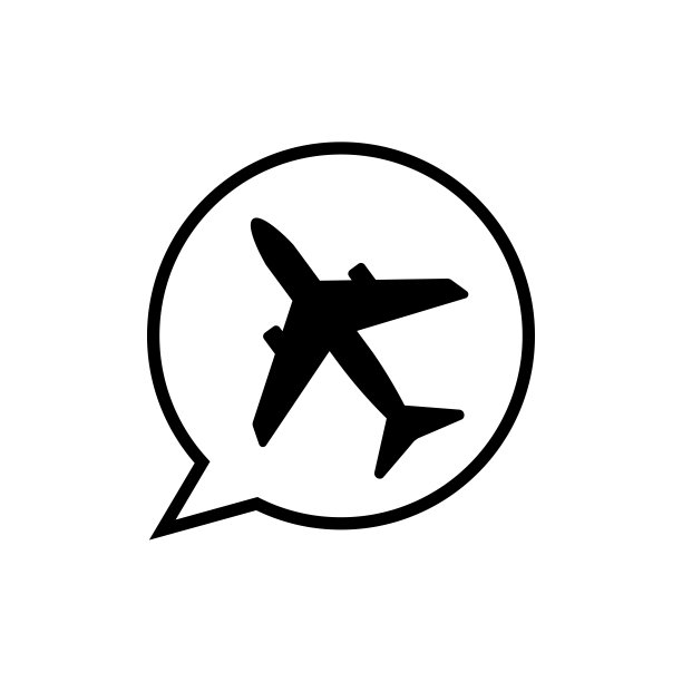 飞机图标在语音气泡。航班，假期，假期，旅行，商务或旅游旅行。旅行的概念时间。图片下载