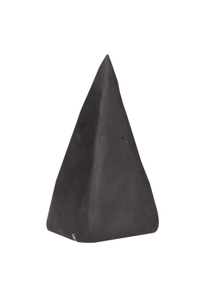 胶泥三角形黑色孤立在白色背景单一图片下载
