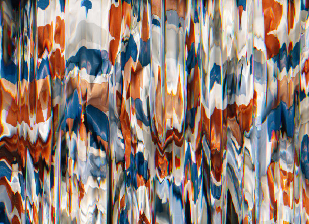 抽象绘画艺术背景橙蓝色点缀图片下载