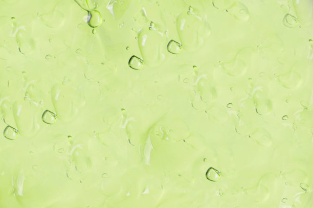 纹理凝胶芦荟特写。绿色凝胶宏观。护肤、养生理念图片下载