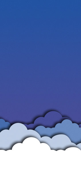手机切断了云层的背景图片下载