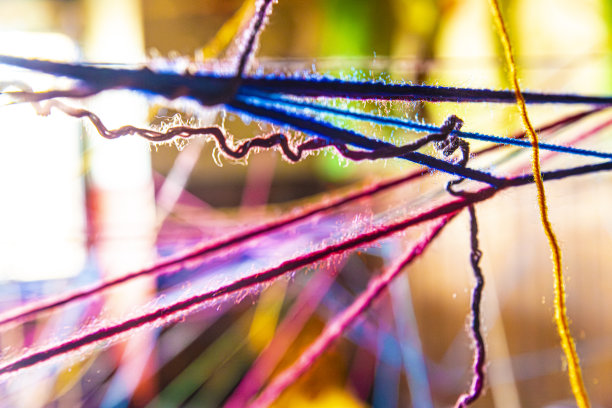 各种颜色的绞羊毛线图片下载