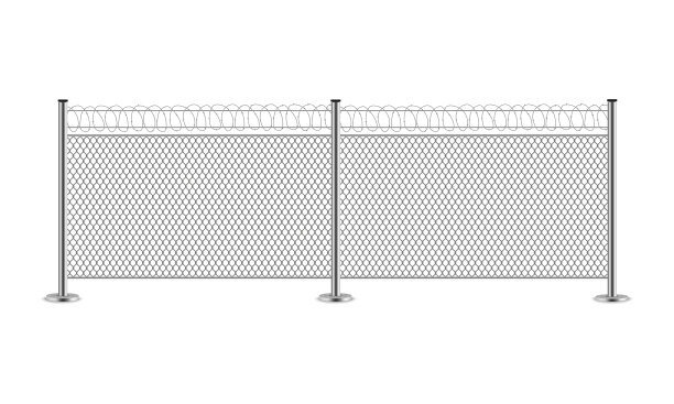 金属丝栅栏图片下载