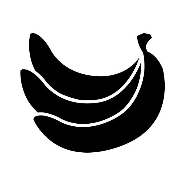 一束成熟的黄色香蕉。矢量插图卡通平面图标隔离在白色图片下载