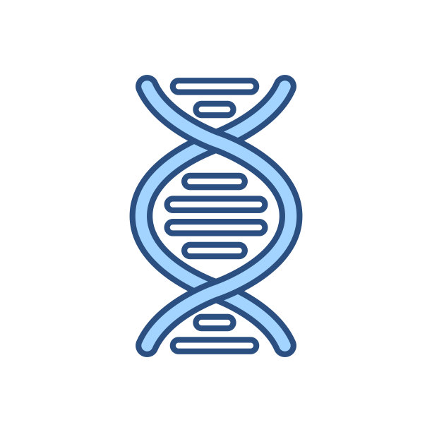 DNA相关矢量图标。图片下载