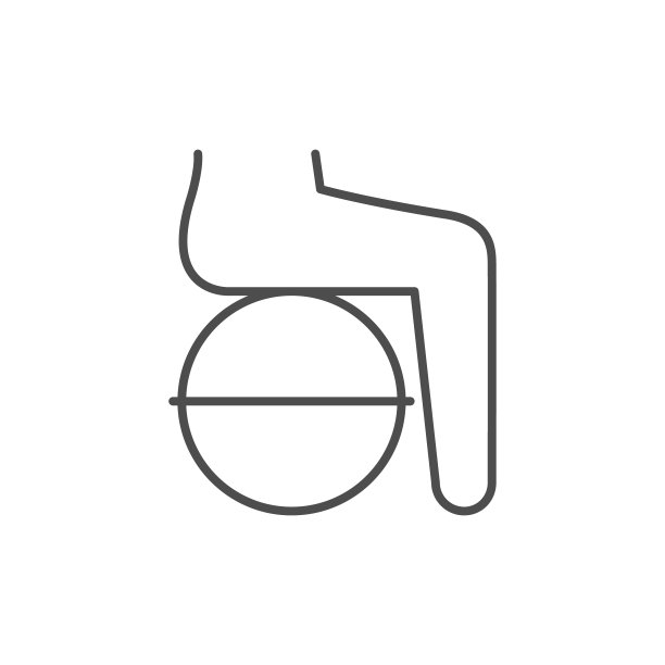 坐在球线上的图标图片下载