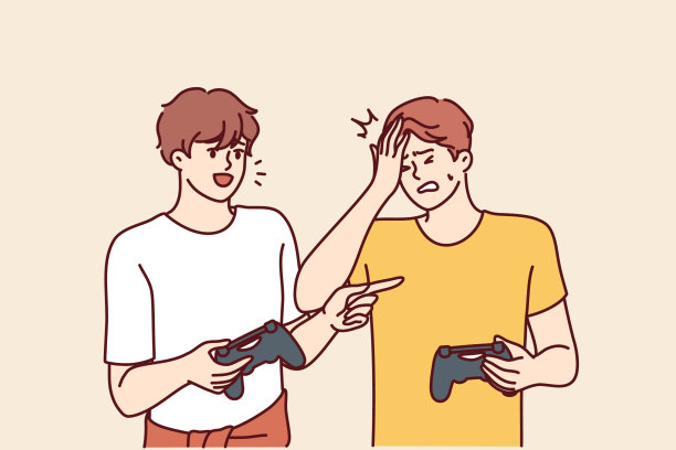 在家庭电子竞技比赛中，男人玩电子游戏，拿着电脑或游戏机的操纵杆图片下载