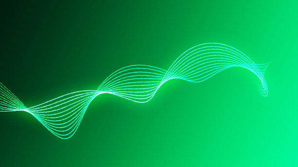 波浪线粒子技术背景图片下载