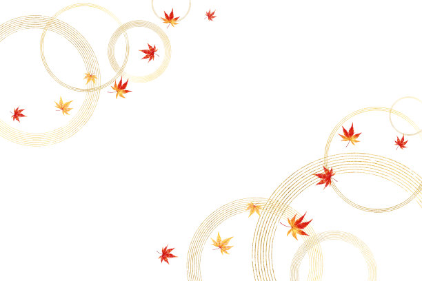 舞蹈枫，水彩触摸，纹理插图，日本风格，白色背景图片下载