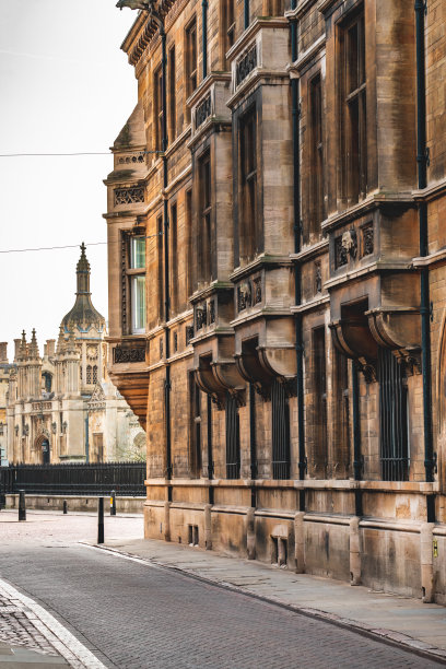 典型的英国剑桥街图片下载