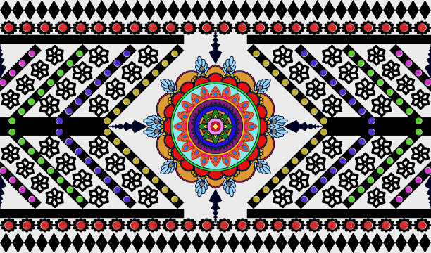 泰式彩色宝石风格图片下载