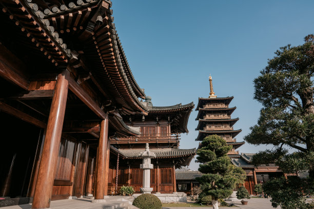 中国上海罗店宝山寺图片下载