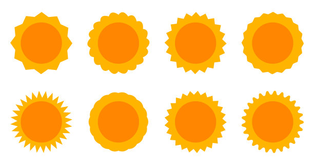 太阳图标夏季套装图片下载