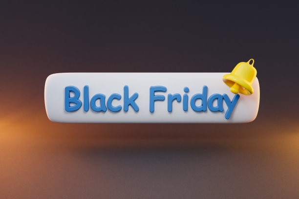 浮动聊天符号的手机应用程序在彩色无限的背景;黑色星期五钟形图标;三维演示图片下载