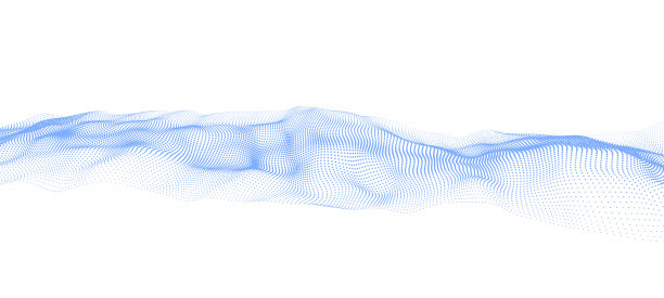 抽象的白色背景的移动点。矢量3d插图。图片下载