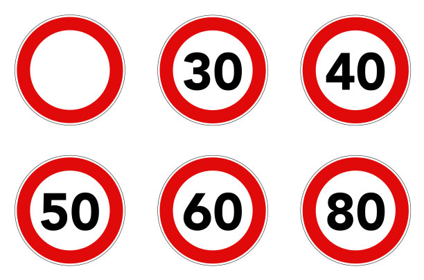 设置限速道路标志图片下载