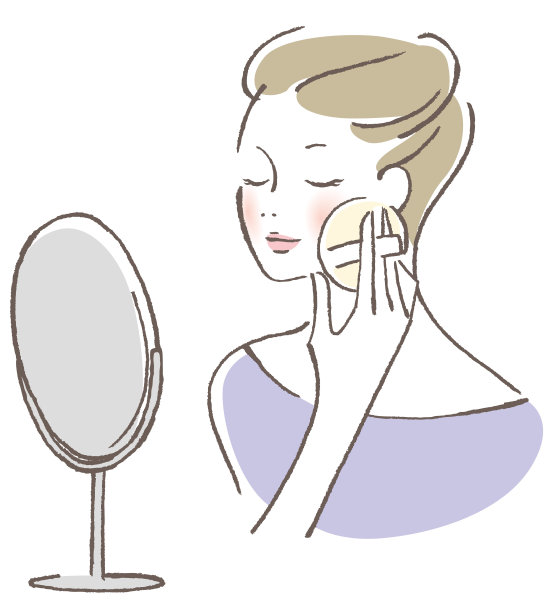 正在化妆的女人图片下载