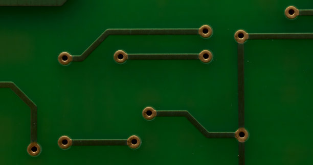 印刷电路板。轨道布局。图片下载