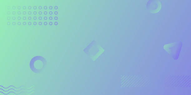 绿色蓝色渐变背景与图形元素平面设计的网站，博客，登陆页，用户界面，数据可视化，企业设计，移动应用程序设计，品牌元素图片下载