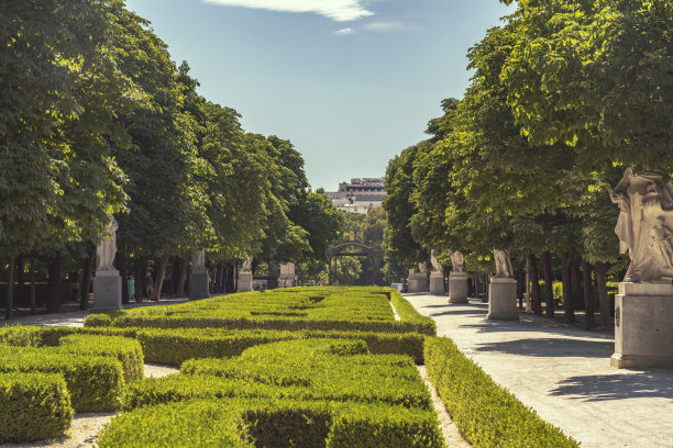西班牙马德里的花园图片下载