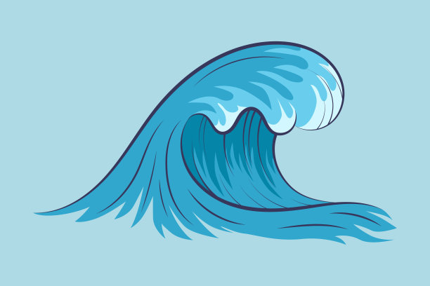蓝色海浪图片下载