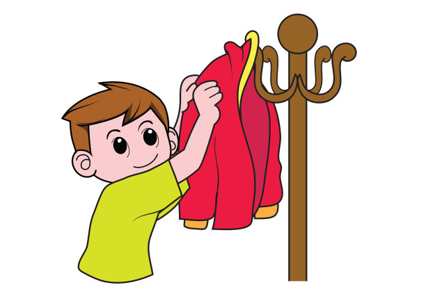 家务:挂起你的夹克;好习惯;日常事务图片下载