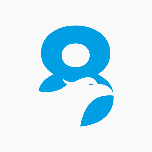 信8鹰标志设计。交通符号矢量模板图片下载