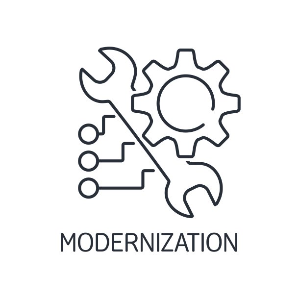 现代化的工具。附加设备功能。矢量线性图标隔离在白色背景。图片下载
