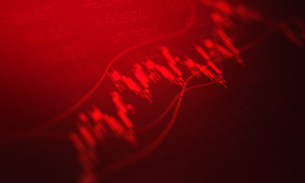 红色财务图图片下载