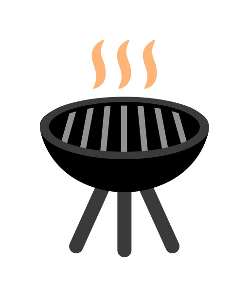 烧烤，烧烤矢量图标说明图片下载