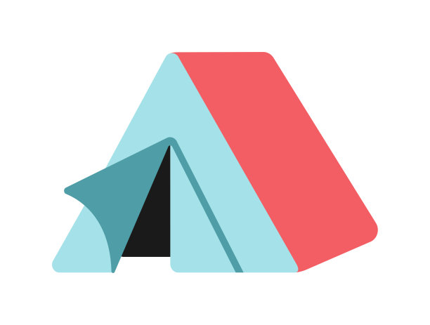 帐篷(露营)矢量图标插图图片下载