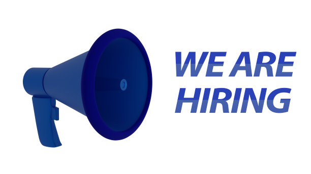 我们正在招聘横幅模板。广告设计的社会网络矢量插图。零售推广和公告模板。网上购物和营销传单与3d扩音器图片下载