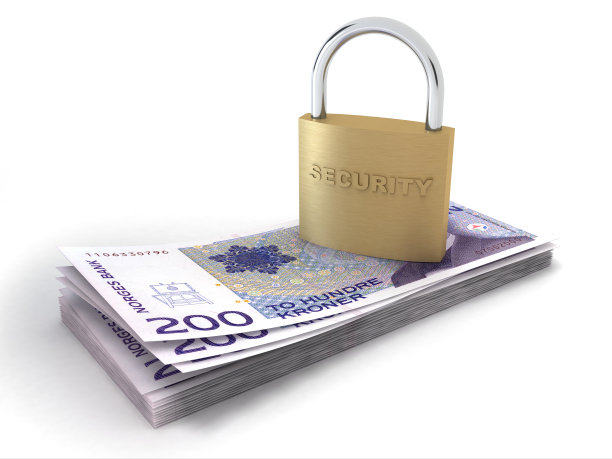 挪威挪威克朗货币金融保险箱安全锁图片下载