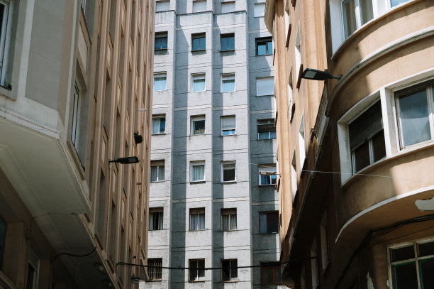 城市建筑物的外立面图片下载