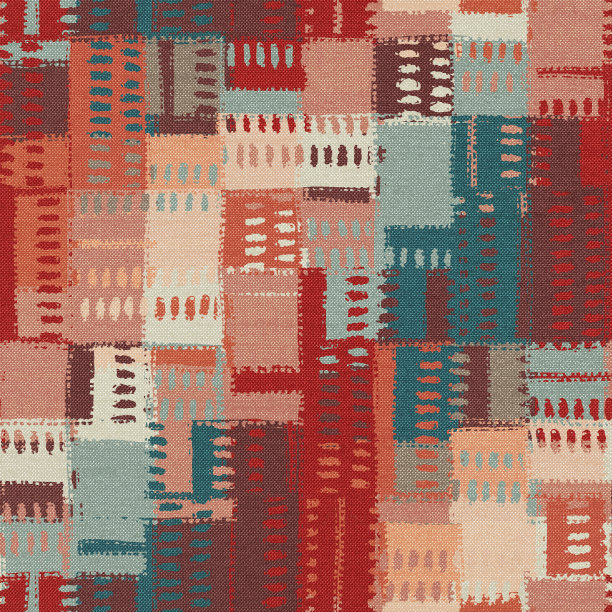 地毯无缝纹理与民族图案，织物纹理，grunge背景，波西米亚风格的图案，3d插图图片下载