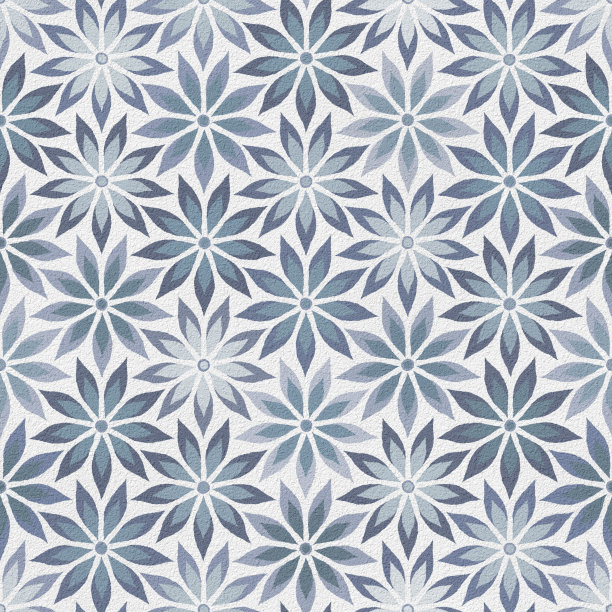 石膏无缝纹理与几何花卉图案，垃圾纹理，墙模板，混凝土背景，3d插图图片下载