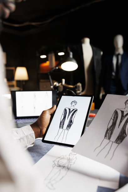 时装设计师寻找服装灵感图片下载