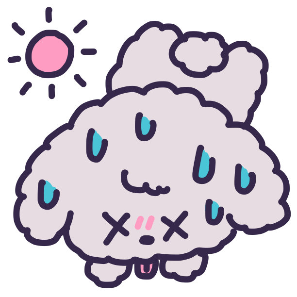 一只可爱的玩具狮子狗因中暑和出汗而倒下图片下载