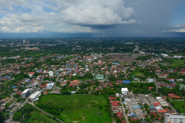 泰国清迈鸟瞰图图片下载