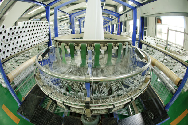 纺织带生产车间，生产纺织带的工厂车间图片下载