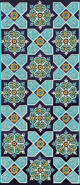 阿拉伯建筑图案着色。图片下载