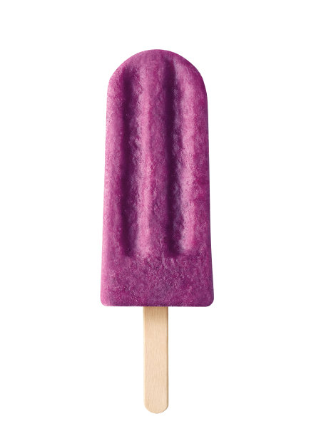 紫色水果和浆果冰棒孤立在白色背景图片下载
