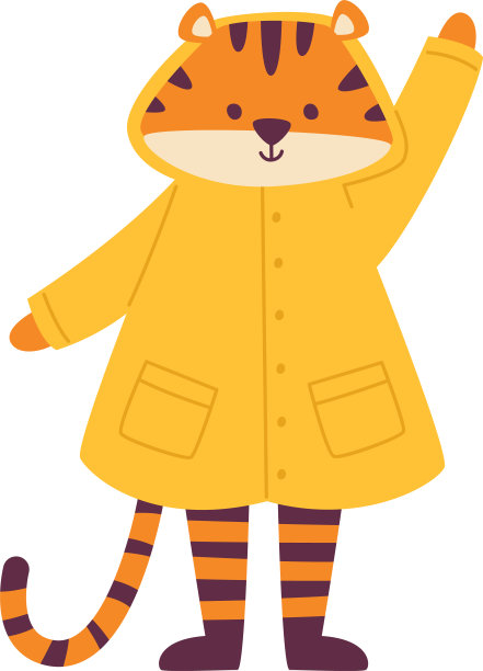 433年_elements_animals_in_raincoats图片下载