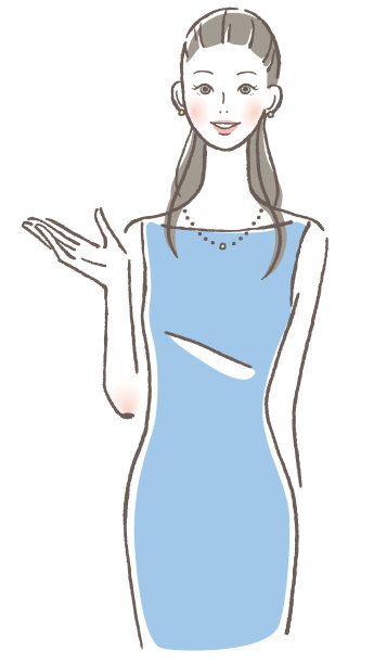 一个微笑着引导的女人图片下载